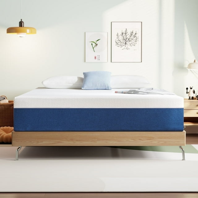 Queen Mattress, GELBIY 10" Medium Gel Memory Foam Mattress in a Box for Adult, Pressure Relief