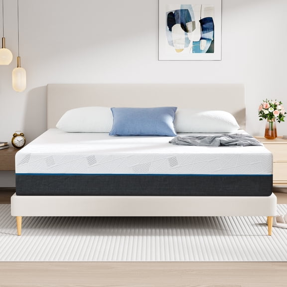 Queen Mattress, GELBIY 10" Queen Memory Foam Mattress in a Box with Breathable Cover