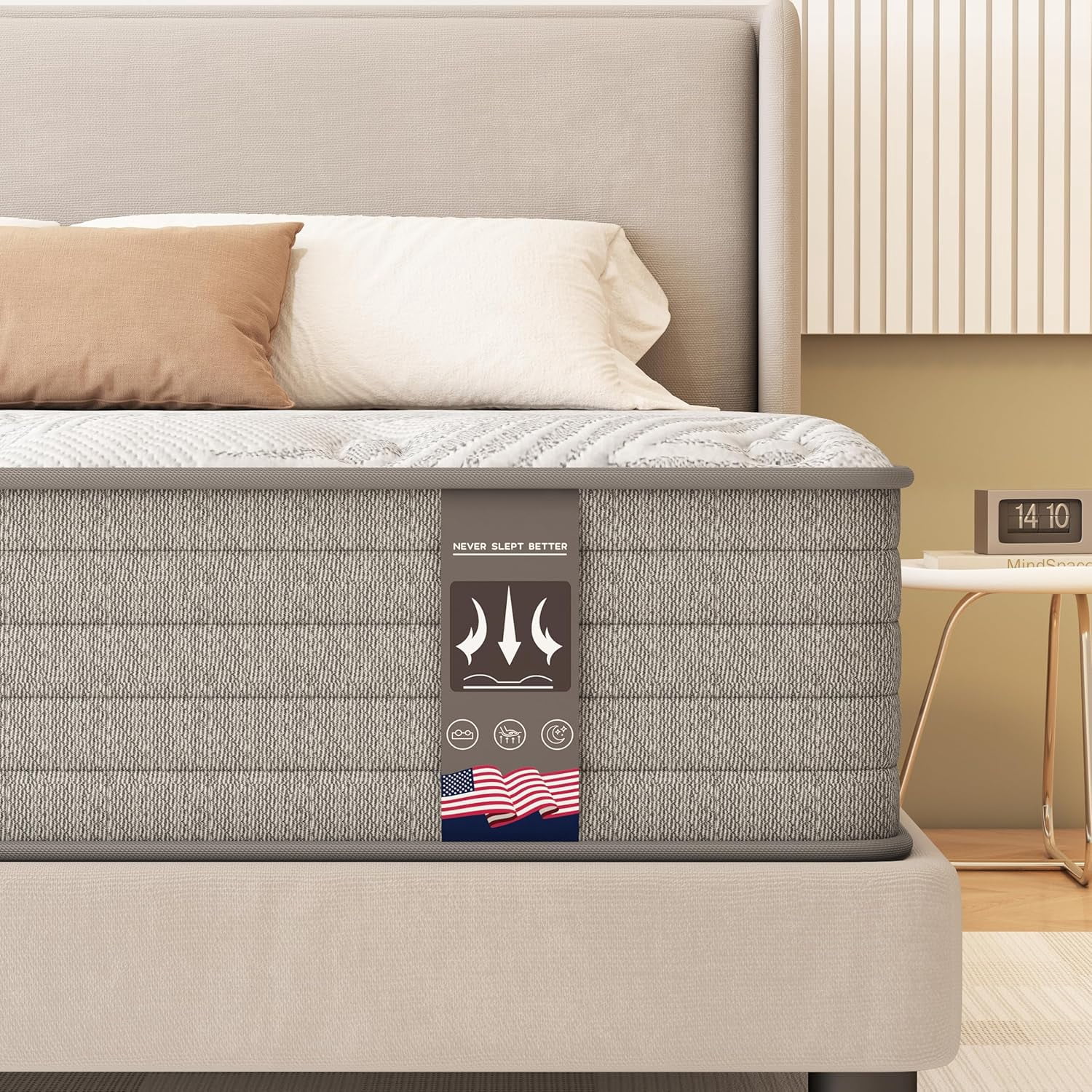 Queen Mattress – Gel Memory Foam and Innerspring Hybrid Mattress in a ...