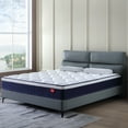 thumbnail image 1 of Queen Mattress,Hybrid Innerspring and Memory Foam Mattress in a Box,Medium Firm Support with Cooling Fabric,CertiPUR-US Certified,80"x60"x10",White+Blue, 1 of 8