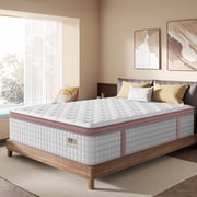 BedStory Flexora 14 inch Queen Hybrid Mattress in a Box, Gel Memory Foam with Individually Wrapped Pocket Coils, Firm