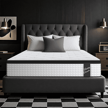 Queen Mattress, UHOMEPRO 12 Inch Memory Foam Hybrid Mattress in a Box, Zoned Pressure Relief, Individually Wrapped Pocket Coils Innerspring Mattress, Support & Pressure Relief, Medium Firm
