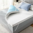 thumbnail image 1 of 4 inch Non-Slip Gel Memory Foam Mattress Topper with Removable & Washable Cover, Pressure Relief, CertiPUR-US Certified - Queen, 1 of 10