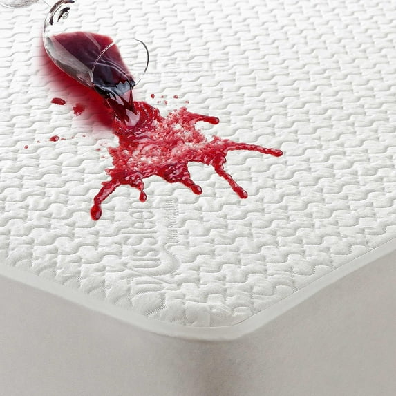 Queen Mattress Protector Bamboo 100% Waterproof - 3D Air Fabric Cooling Mattress Pad Cover | Smooth Soft Breathable Noiseless Washable, 15''-21'' Deep Pocket