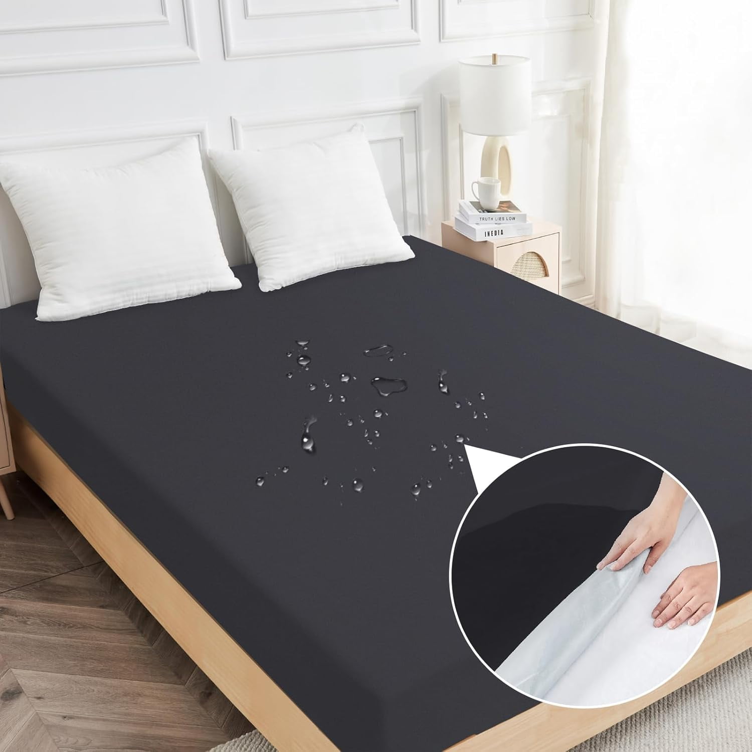 Queen Mattress Protector Waterproof, Soft Breathable Mattress Cover ...