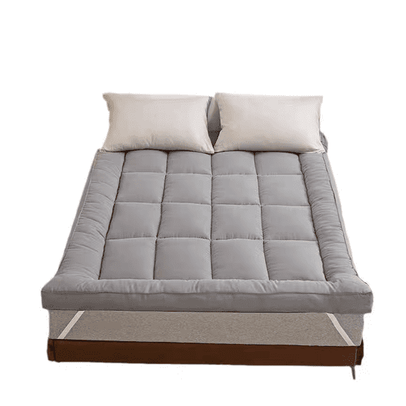 Queen Mattress Topper Pad - 6 Inch Thick Memory Foam - Cooling Gel Infused - Bed Topper for Pressure Relief & Back Pain - Adjustable Straps - Queen Size Topper