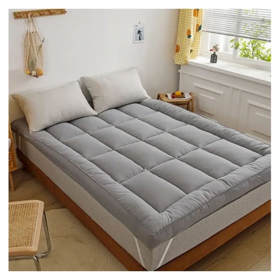 Queen Mattress Topper Pad - 6 Inch Thick Memory Foam - Cooling Gel Infused - Bed Topper for Pressure Relief & Support - Breathable Cover - Fits 60x80 Inch Queen Size Beds