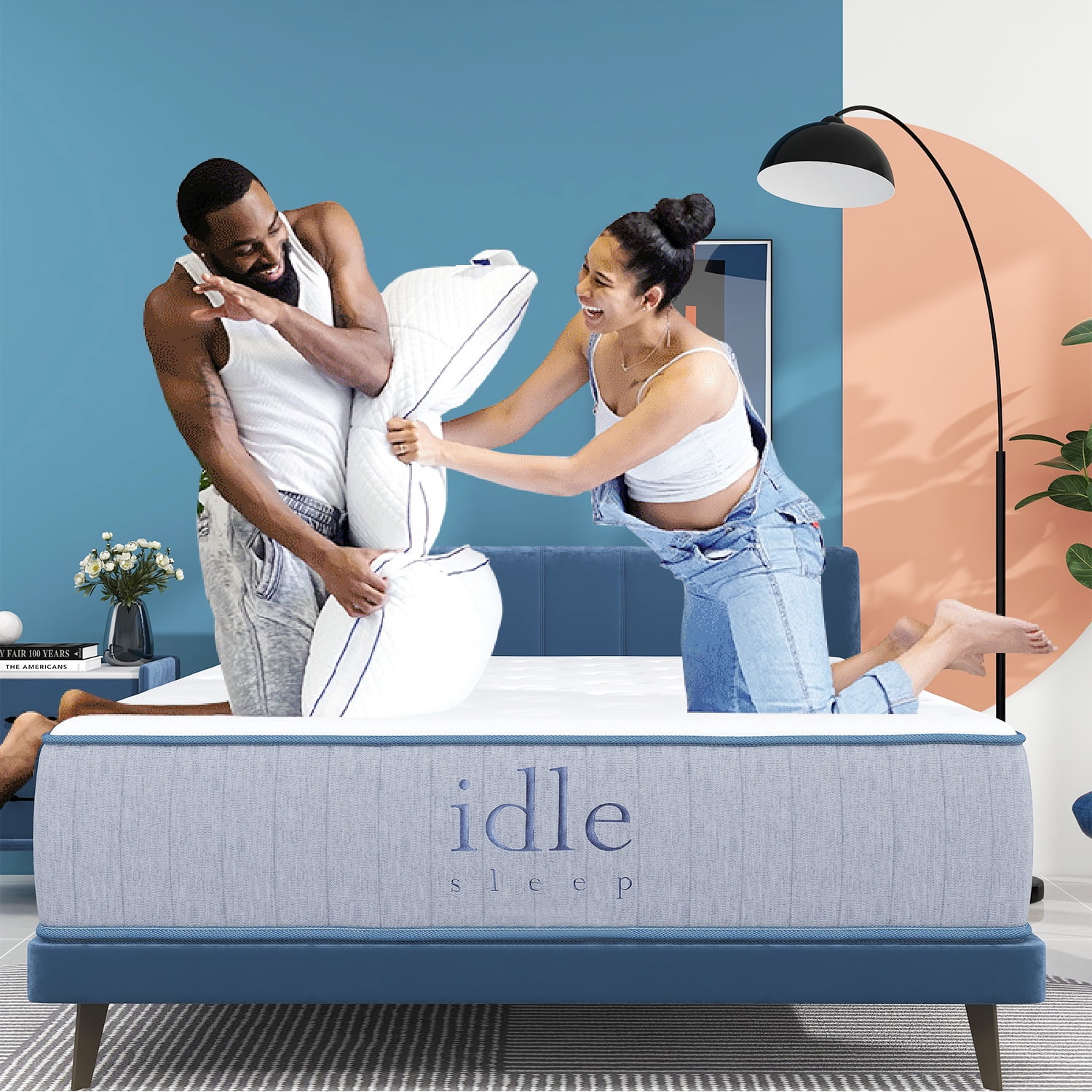 Queen Mattress bed in a box, Smiaoer 14" Memory foam Mattress, Medium