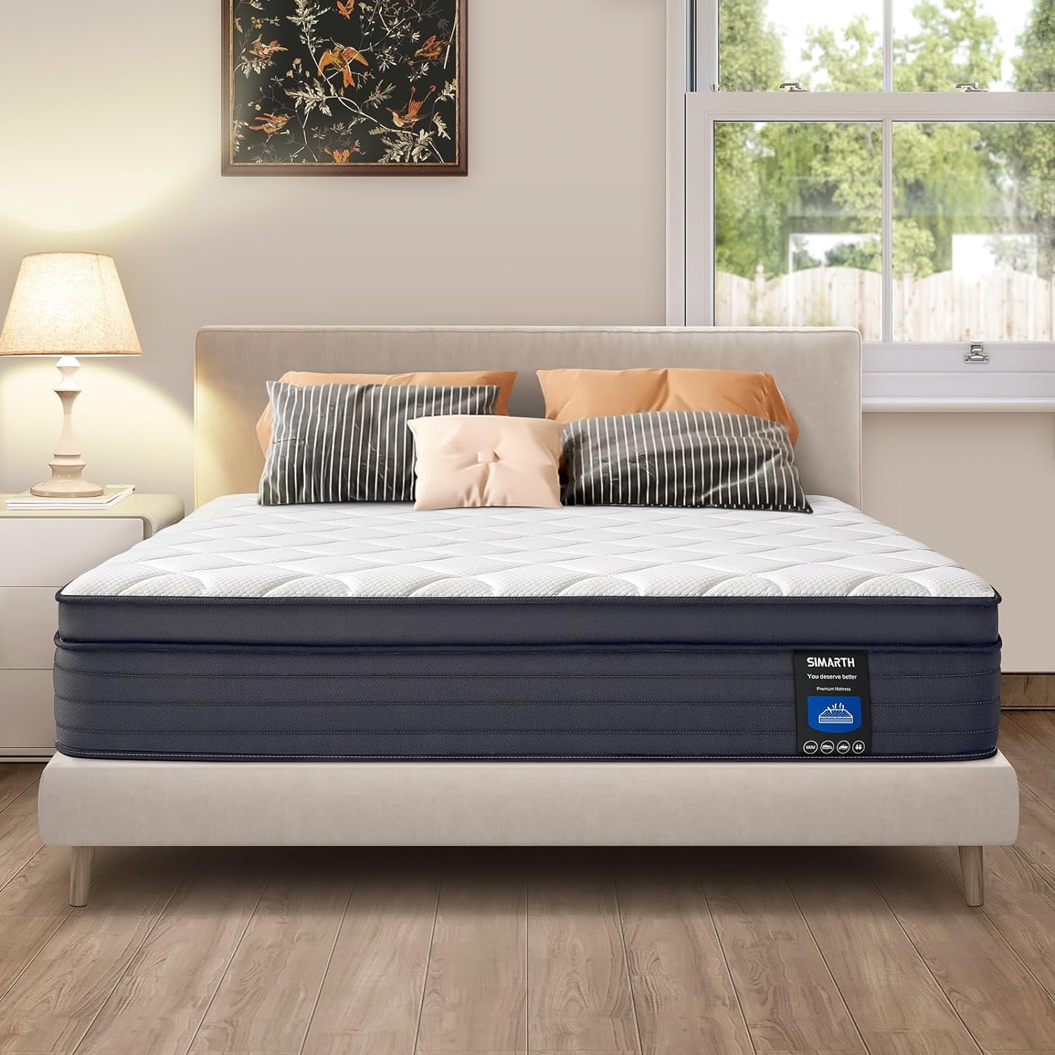Queen Mattresses 12 Inch Hybrid Queen Size Mattress in a Box, Gel