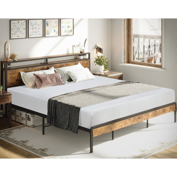 Queen Size 6 Inch Gel Memory Foam Mattress, Medium Firm Cooling Mattress for Pressure Relief & Cool Sleep, CertiPUR-US Certified, Fiberglass Free, Bed in a Box