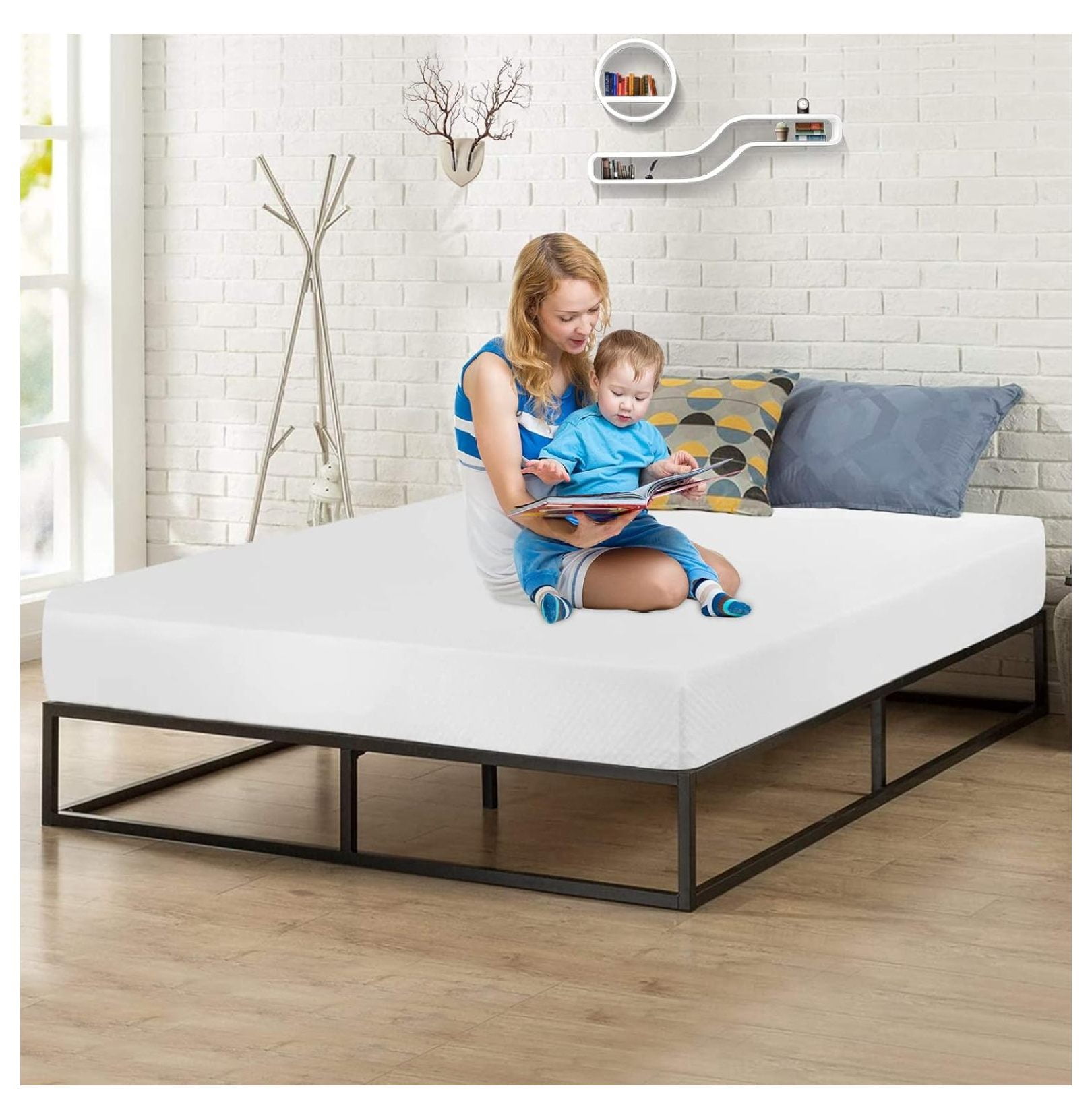 Queen Mattresses, 8 Inch Gel Memory Foam Mattress for Pressure Relief