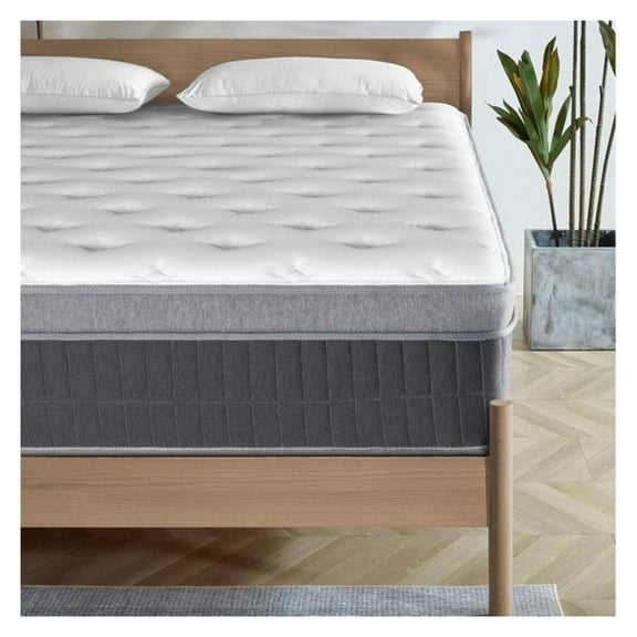 Queen Memory Foam Hybrid Mattress, 14 Inch Medium Firm, Pocketed Coil, Motion Isolation, Edge Support, Bed in a Box