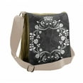 thumbnail image 1 of Queen Messenger Bag, Royal Flora Crown, Unisex Cross-body, by Ambesonne, 1 of 2