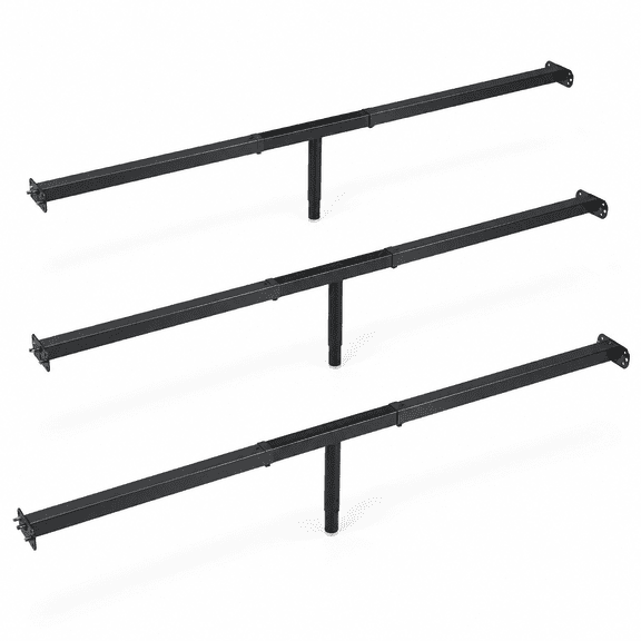Queen Metal Bed Frame 58-68" Adjustable Bed Frame Center Support