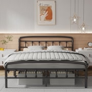 Queen Bed Frame with Victorian Headboard - rated 4.3 stars from 198 reviews