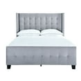 thumbnail image 1 of Queen Modern Wing Bed in Dove, 1 of 9