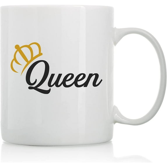 Queen Mug - 11oz and 15oz Funny Coffee Mugs - The Best Funny Gift for Friends and Colleagues - Coffee Mugs and Cups with Sayings by
