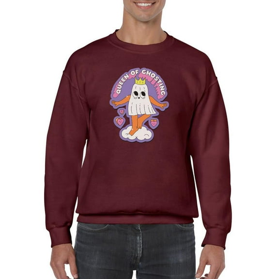 Queen Of Ghosting Sweatshirt Men -Smartprints Designs, Male x-Large
