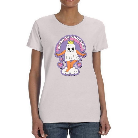 Queen Of Ghosting T-Shirt Women -Smartprints Designs, Female Medium