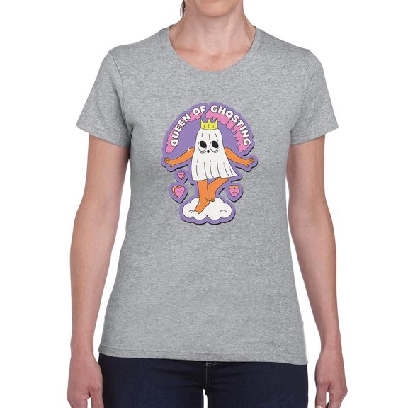 Queen Of Ghosting T-Shirt Women -Smartprints Designs, Female Small