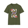 thumbnail image 1 of Queen Of Hearts Playing Card, Gildan Unisex T-Shirt, Graphic Shirt, S-3XL, 1 of 3