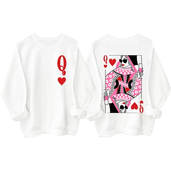 Queen Of Hearts Sweatshirt, Queen Of Hearts T-Shirt