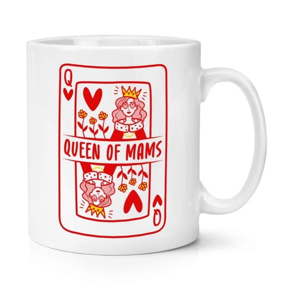 Queen Of Mams Playing oz Mug Cup Funnove Mum Mummy Mam Mother's Day Gift.