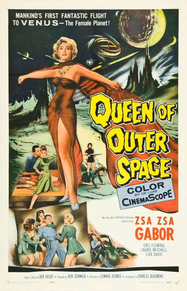 Queen Of Outer Space Canvas Art - (11 x 17)