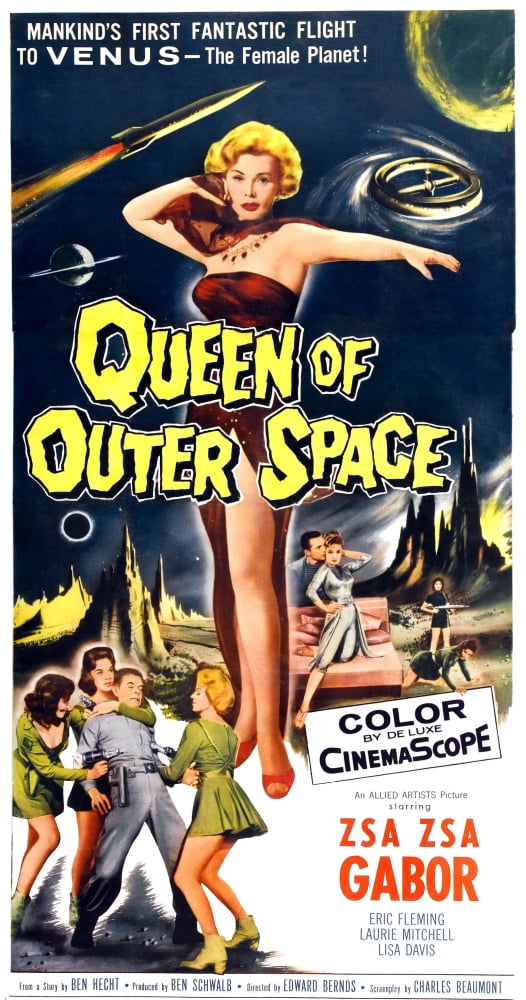 Queen Of Outer Space Canvas Art - (11 x 17)