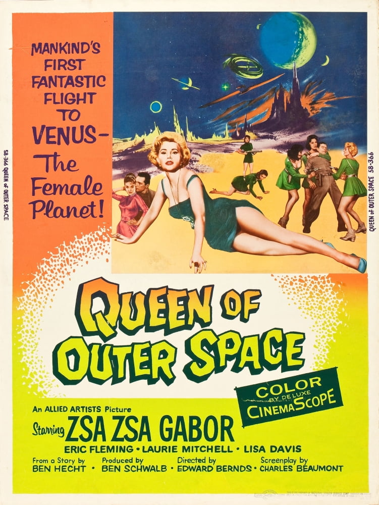 Queen Of Outer Space Canvas Art -  (24 x 36)