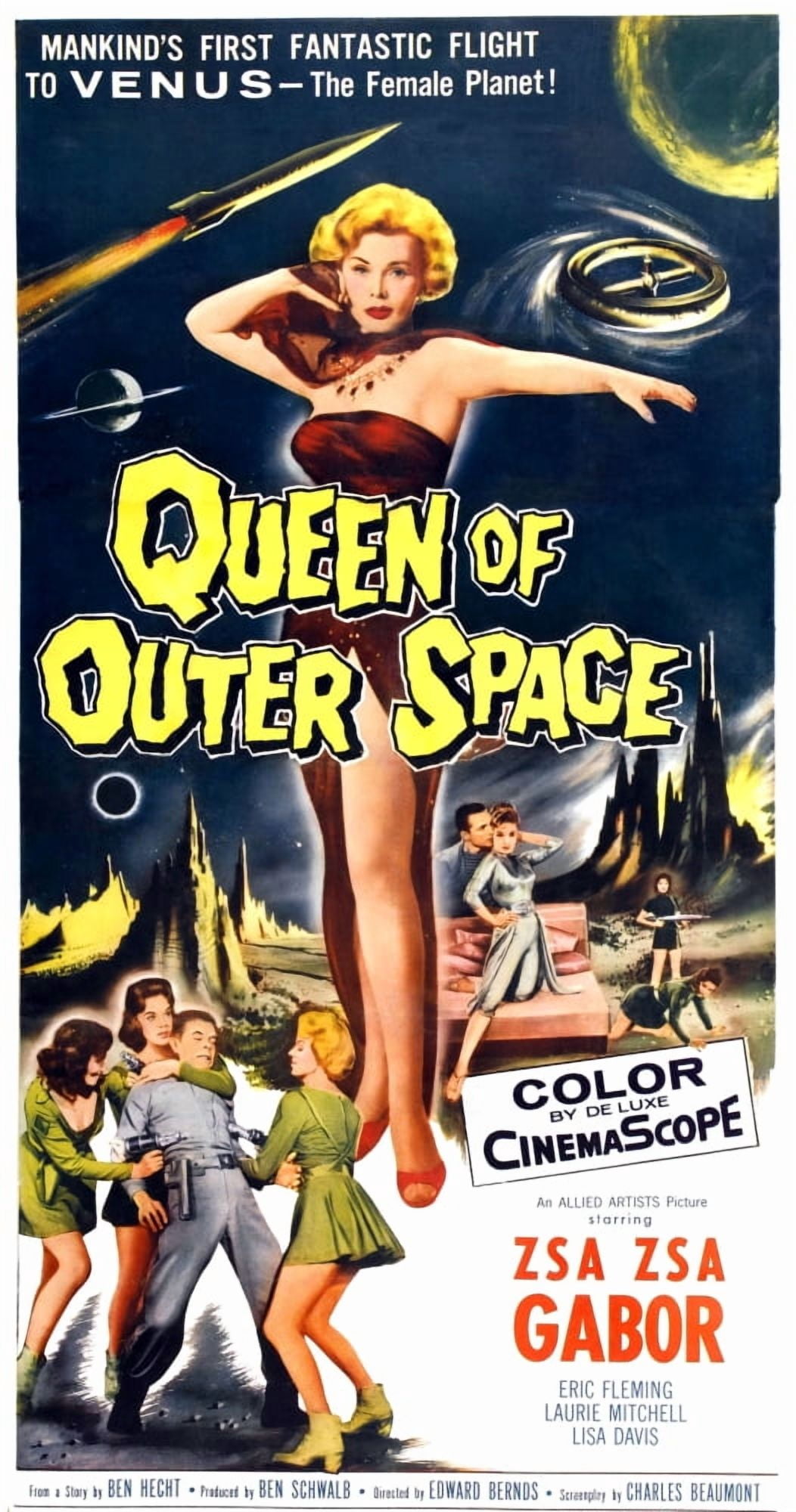 Queen Of Outer Space Canvas Art -  (24 x 36)