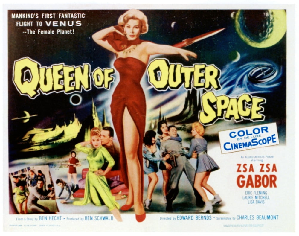 Queen Of Outer Space Canvas Art - (28 x 22)