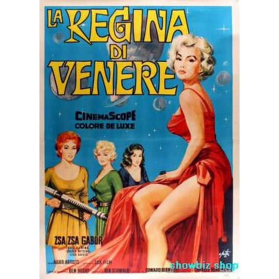 Queen Of Outer Space Movie Poster Metal Print 12x16 12x16 Square Adults Best Posters