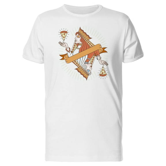 Queen Of Pizza T-Shirt Men -Image by Shutterstock, Male x-Large