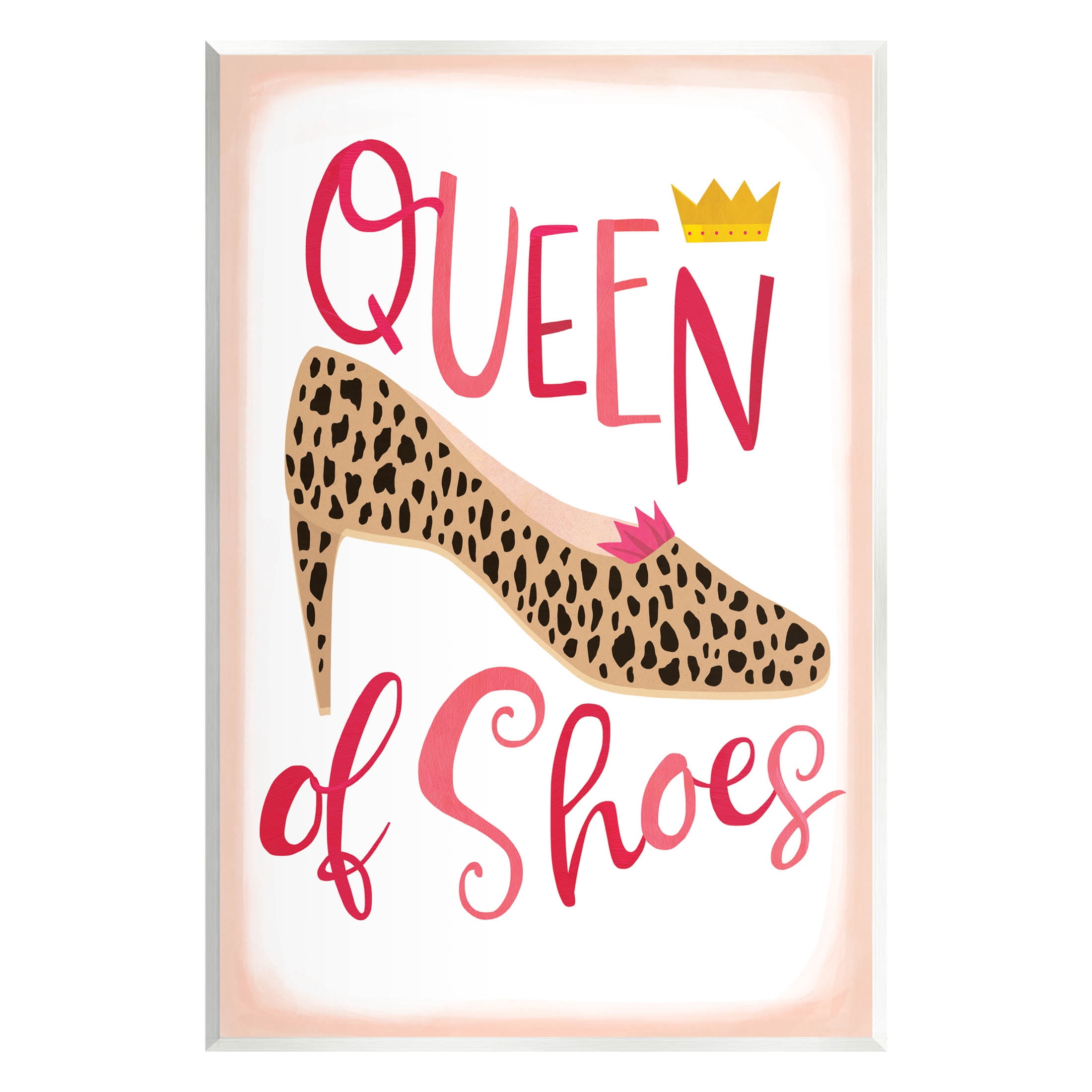 Queen Of Shoes Leopard Pattern Beauty & Fashion Graphic Art Unframed Art Print Wall Art
