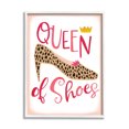 thumbnail image 1 of Queen Of Shoes Leopard Pattern Beauty & Fashion Graphic Art White Framed Art Print Wall Art, 1 of 7