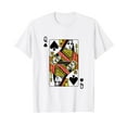 thumbnail image 1 of Queen Of Spades Playing Card Poker T-Shirt, 1 of 5