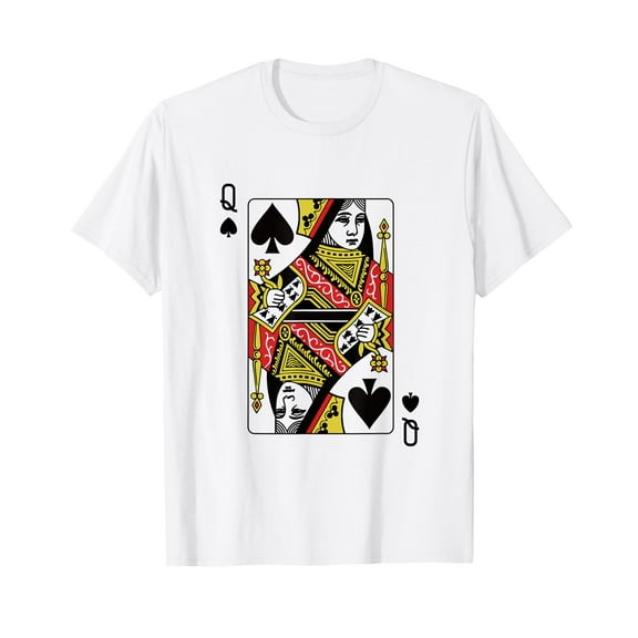 Queen Of Spades Playing Card Poker T-Shirt