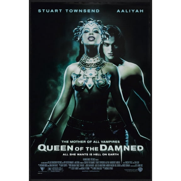 Queen Of The Damned Movie Poster 24Inx36In Poster 24x36 Multi-Color Square Adults AB Posters