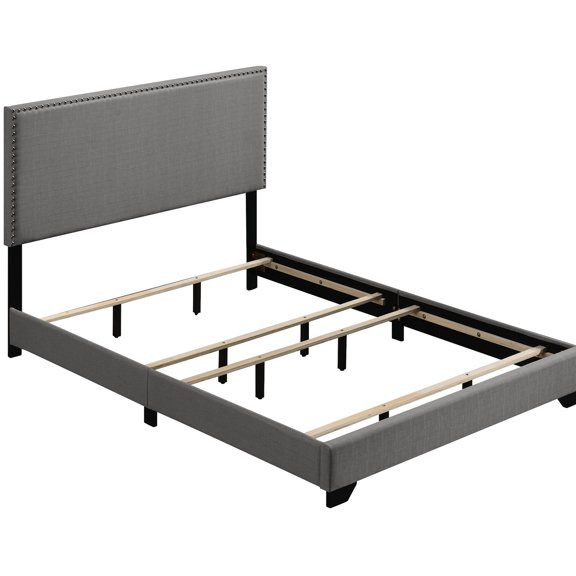 Queen Panel Bed with Nailhead Embellishment / Create a Harmonious Bedroom Look