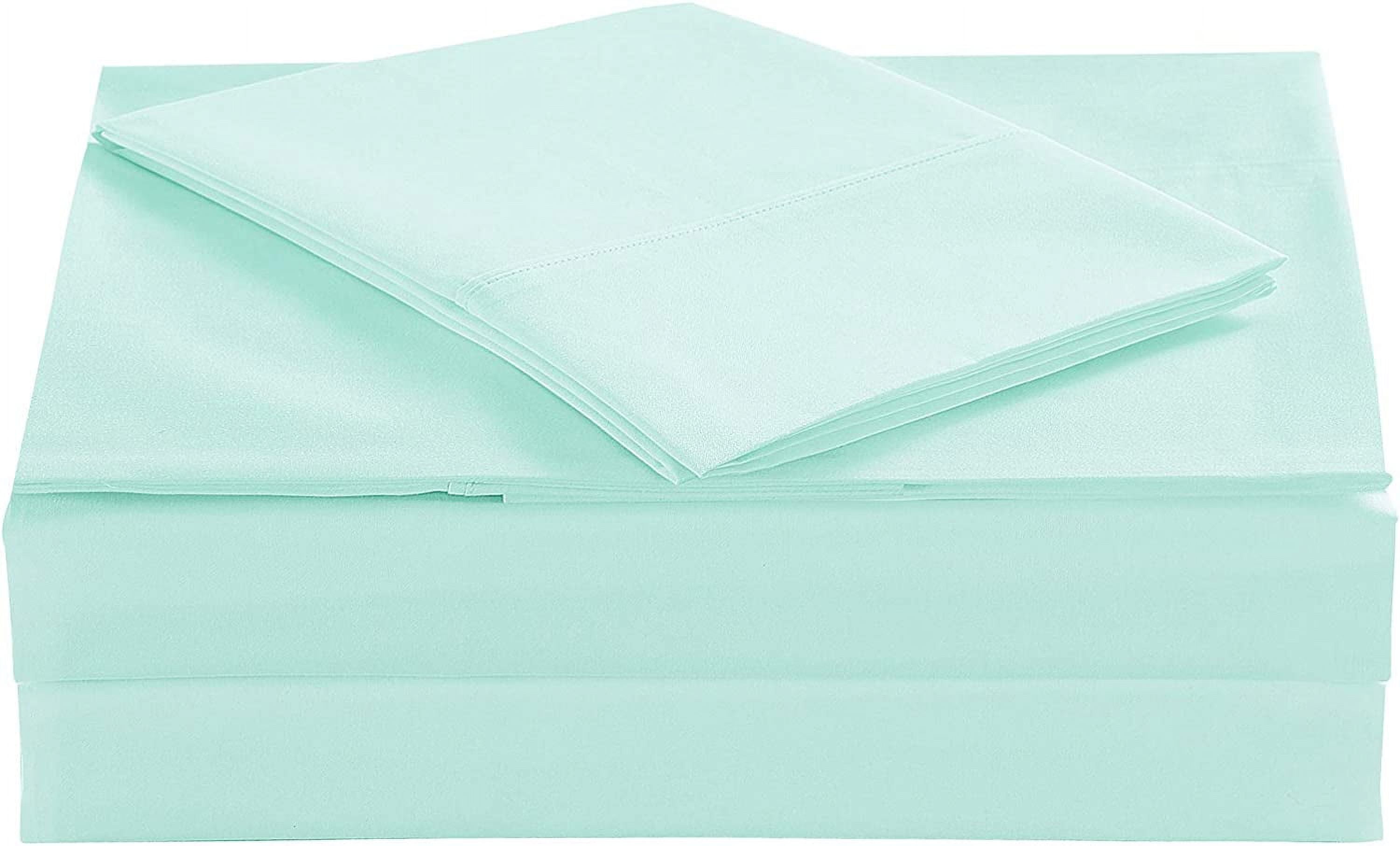 Queen Percale Bed Sheets, 200 Thread Count Cotton Polyester Blend Sheet