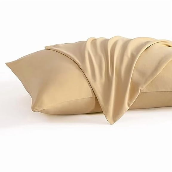 Queen Pillow Cases Set of 2, 2 Pack Brushed Microfiber Pillowcases, Soft, Wrinkle, Fade, Stain Resistant Pillow Cases with Envelope Closure, 20x30 Inches, Light Taupe