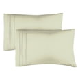 thumbnail image 1 of CGK Linens Ultra Soft & Comfy Pillowcases Set of 2 - Queen / Standard Size Hotel Quality Breathable 2-Piece Pillow Covers, Light Sage Green, 1 of 2