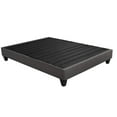 thumbnail image 1 of Queen Platform Bed Frame - Dark Gray Upholstered Foundation, 14" High, Contemporary Design, Linen Fabric, Wood Construction, Easy Assembly, No Box Spring Needed., 1 of 6