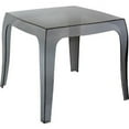 thumbnail image 1 of Queen Polycarbonate Side Table Transparent Black, 1 of 1