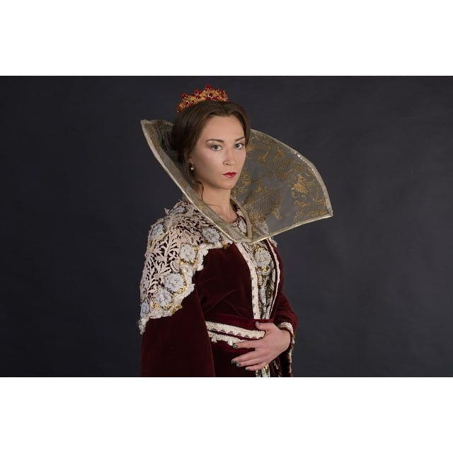 Queen Portrait Fashion Model Hairstyle Model Laminated Poster Print