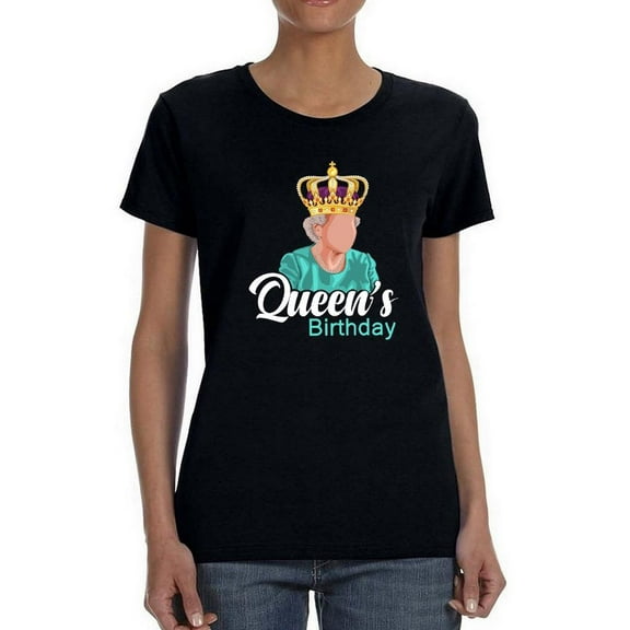 Queen Portrait Silhouette Art Shaped T-Shirt Women -Image by Shutterstock, Female Large