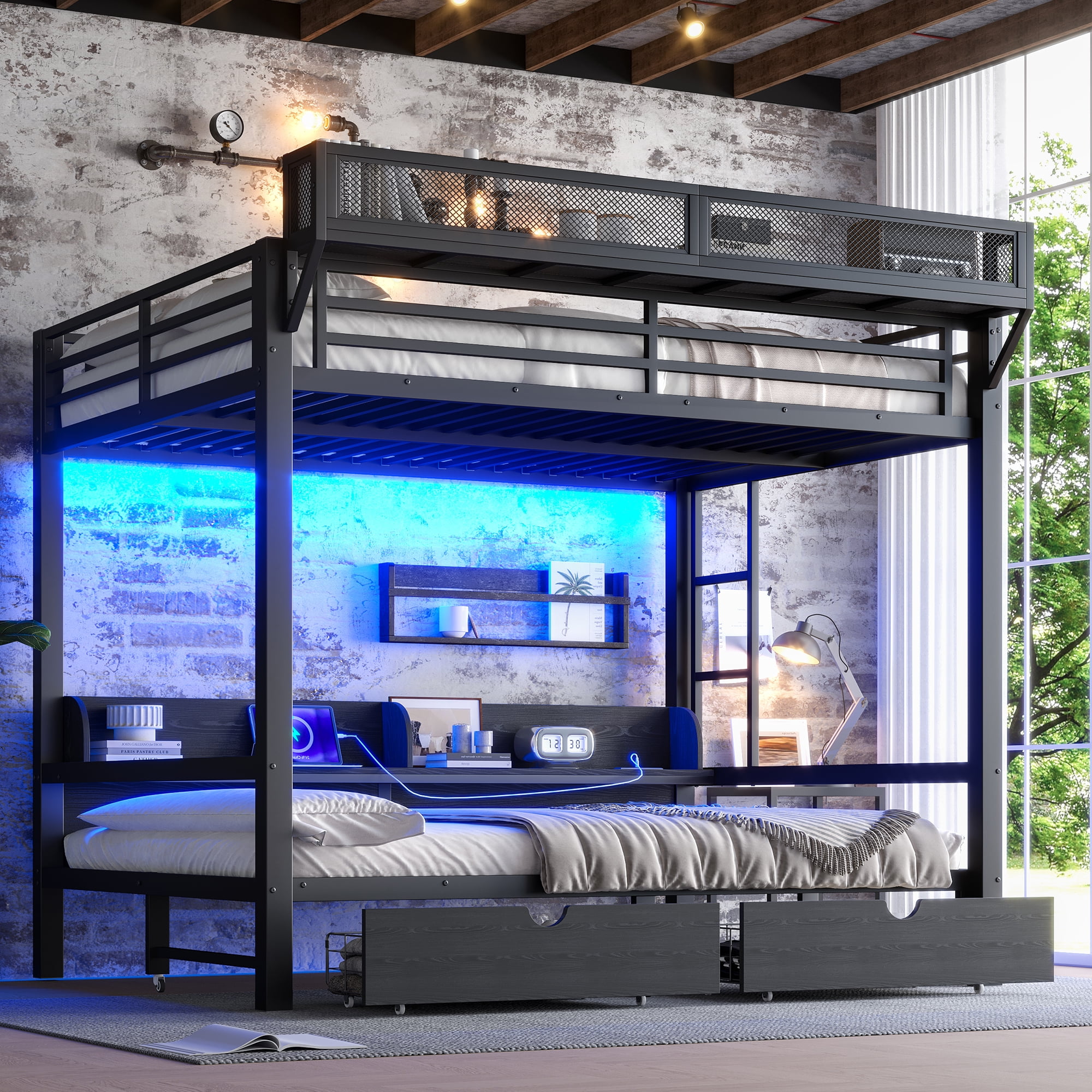 Over The Bed Storage Shelf Queen