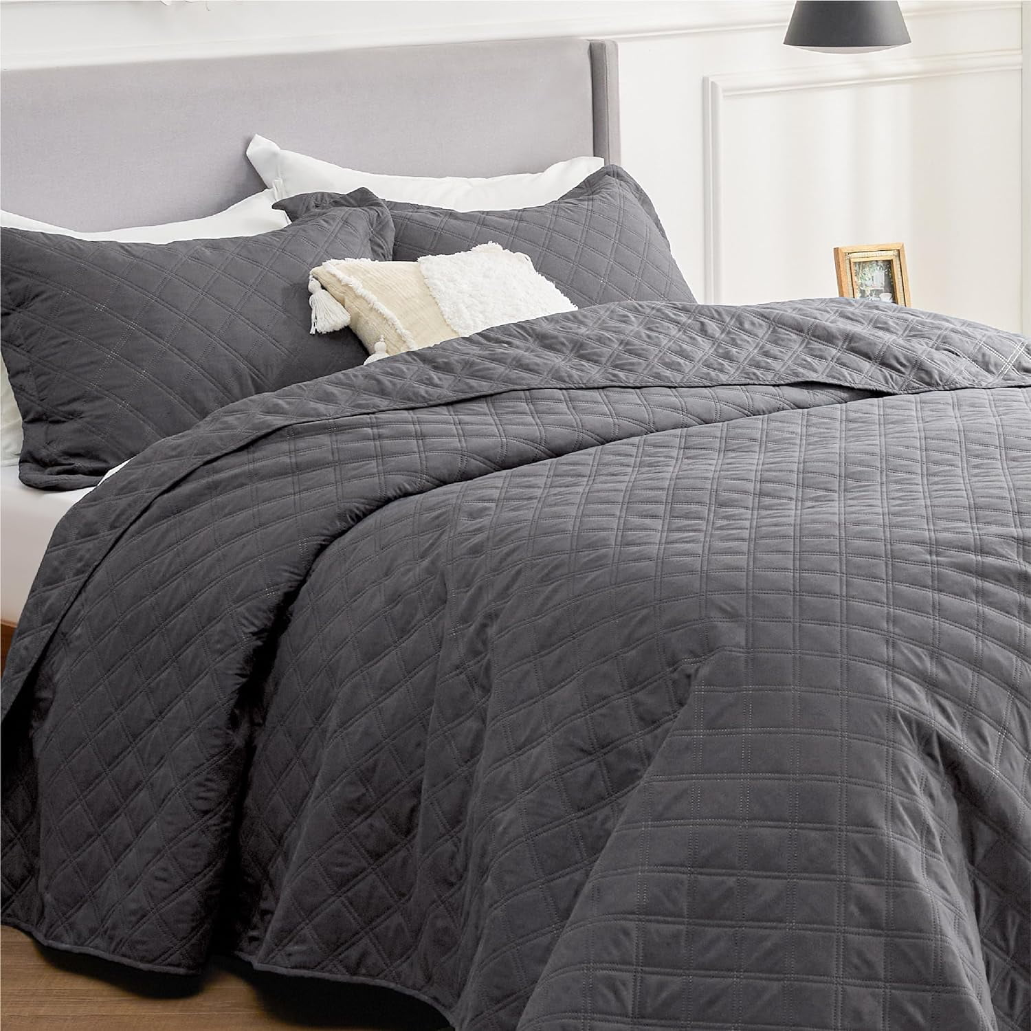 Queen Quilt Bedding Set Soft Ultrasonic Full/Queen Quilt Set