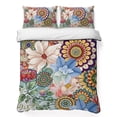 thumbnail image 1 of Queen Quilt Set 90''x96'', Boho Floral Lightweight Bedspread Coverlet Set with 2 Pillow Shams, Bohemia Colorful Mandalas Botanical Flower Breathable All Season Quilt Bedding for Bedroom/Guest Room, 1 of 9
